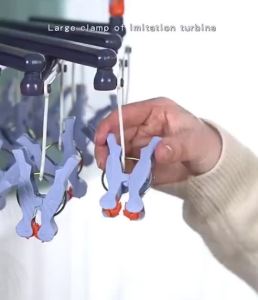 ✨ SG Stock ✨ 14 Clips Foldable Laundry Hanger Windproof，Sock Clips Convenient Clothespin Travel Hangers