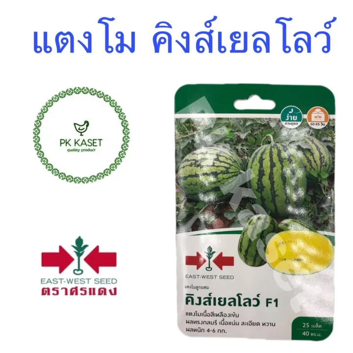 เมล็ดแตงโม คิงส์เยลโล่ว ศรแดง แตงโมเนื้อเหลือง