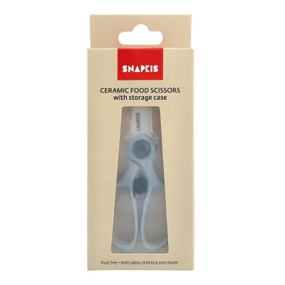 Snapkis Ceramic Food Scissors With Case