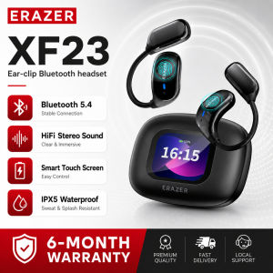 Lenovo ERAZER XF23 AI Translation Headset Face to Face Real-Time Translation Bluetooth Headset HiFi Sound Quality LCD Color Screen Multifunctional Wireless Headset