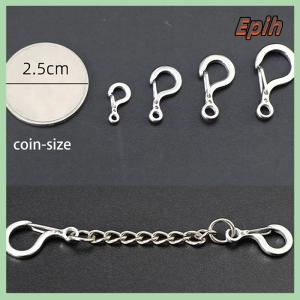 [Epih] 1Pc Small Mini 12MM To 23MM 316 Stainless Steel Spring Snap Hook Quick Release Carabiner Clasp Outdoor FOB Tool Key Ring