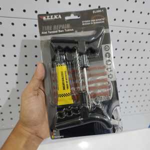 BISA COD!! Set Alat Tambal Ban Tubles Tubeless Set Gagang Karet + Isi Refill Lem