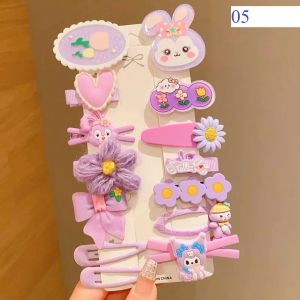 Set 14 kẹp tóc hoạt hình Kuromi mẫu hottrend cho bé gái