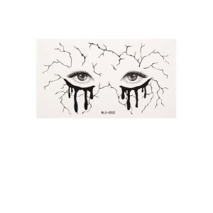 CWIE1 Pumpkin Halloween Face Tattoo Sticker Waterproof Spider Web Body Art Scar Stickers Freckles Face Decals Convenient Halloween Face Temporary Tattoo Halloween Party Gift