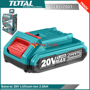 TOTAL TFBLI2001 baterai CORDLESS 20V Lithium-Ion Battery Pack 2.0AH