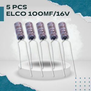 Elco 100μF 16V - Cocok untuk Power Supply Mini & Arduino