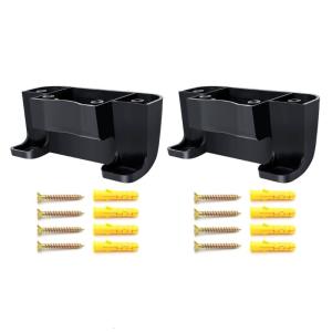 Hose Hanger Garden Hose Storage Black Water Hose Holders for Outside Wall Mount Garden Hose Reel Hoses Stand with Screws