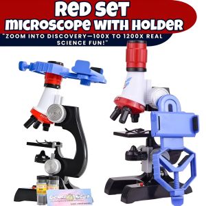 1200X Scientific LED Microscope Kit Home Educational Toy Biological Microscope For Kids Educational Science Gift Kit.