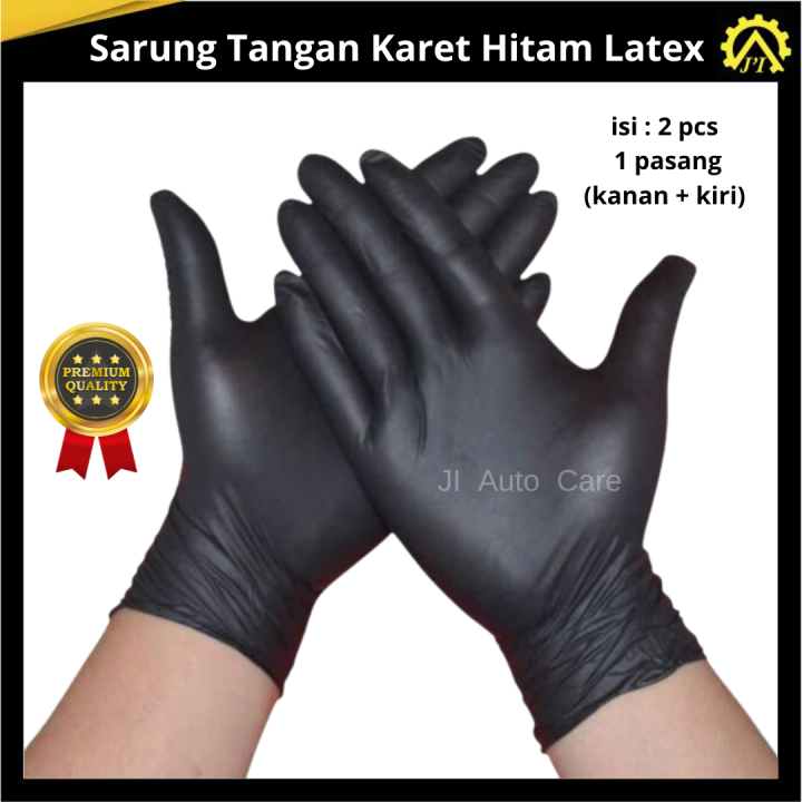 Sarung Tangan Karet Tebal Kuat Sarung Tangan Karet Hitam Latex Ukuran Besar Sarung Tangan Karet Detailing Hand Gloves Sarung Tangan Hitam