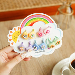 MAdley HairTie Premium Set 10Pcs iKat Rambut Korea Lucu Karakter Anak Perempuan KCR48