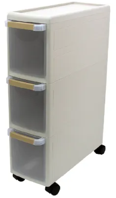 HIPPOMART | Household Cabinet Rolling | 3 Tier | 4 Tier | MODECO | Spacious Design | Durable