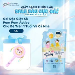 [ACTIVE - CẢ NHÀ] Túi 1.2L Nước Giặt Xả Cho Mọi Lứa Tuổi - ACTIVE Làm Sạch Vết Bẩn Bảo Vệ Da Tay Mẹ