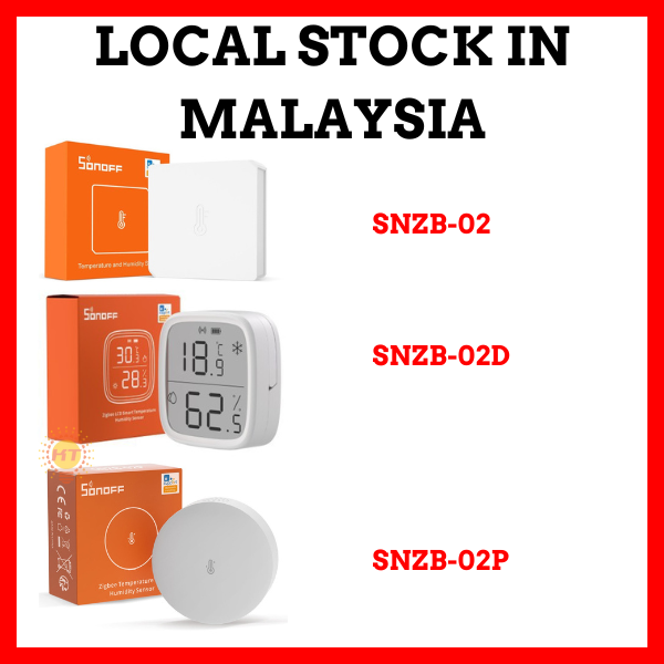 SONOFF SNZB-02 SNZB-02D SNZB-02P - ZIGBEE TEMPERATURE AND HUMIDITY ...