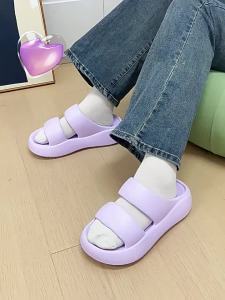 [Free Shipping] WomenS Outdoor Slippers New Spring Collection Thick-Soled Casual Beach Sandals Soft-Soled Flip-Flops For Women