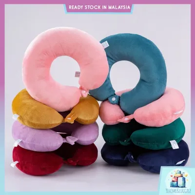 Cotton Headrest U Shape Neck Pillow Car Neck Travel Pillow Head Rest Neck Support Bantal Leher Kereta Bantal Travel U Sh