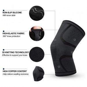 Fitness sports protection nylon knitted fabric Knee Braces