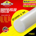 BUILDMATE Creston 12MM x 1Meter Engineering HDPE High Density Polyethylene Plastic Rod Round Stick HD-PE Rod FY9012. 