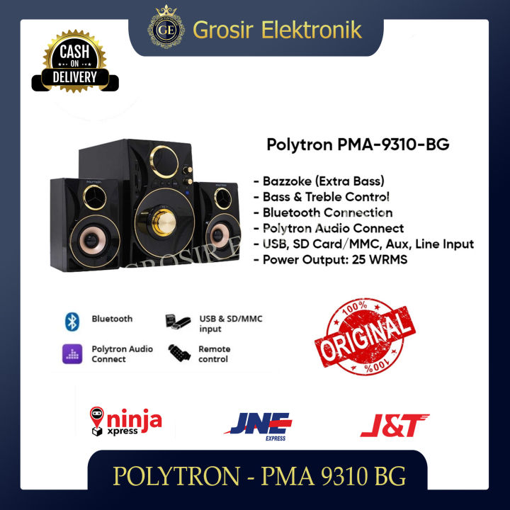 Speaker Multimedia Aktif Polytron Pma 9310 Bg Dengan Extra Bass