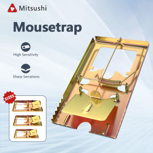 Mitsushi Large Iron Mouse Trap Plate Clip Spring Clip Easily Kill Metal Mouse Trap for Mouse and Pest