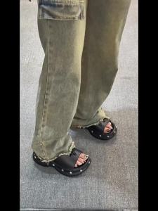 EVA Wedge Sandals For Women Summer Outdoor Thick-Soled 2025 New Summer Sandals For Going Out