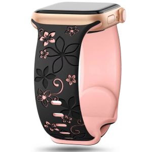 [Local Stock] Engraved Strap Band silicone celet For  46mm 40mm 44mm 41mm 49mm 45mm 38mm 42mm  For  series 10 9 7 se 6 5 4 3 2 1 8 ultra