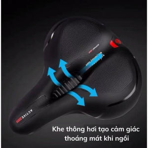 Yên Xe Đạp Thể Thao Thế Hệ Mới Chính Hãng Chống Xóc Chống Nước Kèm Phản Quang Sau Xe - Hàng Cao Cấp Loại 1