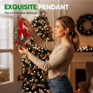 Wreath Decoration Office Aesthetically Pleasing Flower Basket Fusion of Multiple Materials Berries