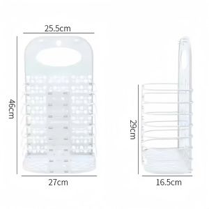 Foldable Bathroom Laundry Basket Wall-mounted Dirty Clothes Storage Basket Household Laundry Bag Laundry Bathroom Organizer Laundry Hampers Collapsible Plastic Laundry Basket  Foldable Washing Bin Kitchen Storage for Bathroom Camping