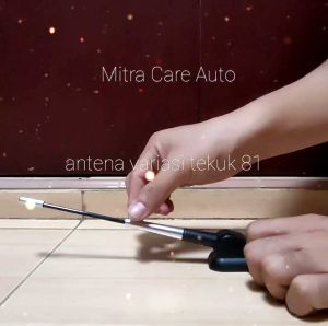Antena Variasi Mobil Tekuk 81VR Aluminium