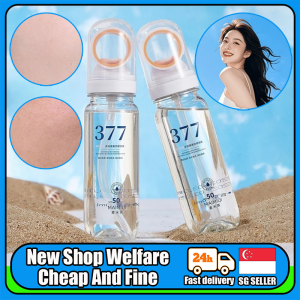【SG Stock】377 Whitening Sunscreen Spray/ SPF 50 PA+++ Sweat Proof UV Protection/ Outdoor Travel Long-lasting Sunscreen Spray 90g