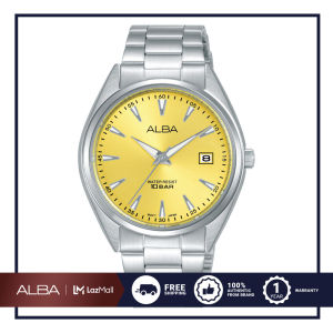 ALBA Hana Quartz อัลบา นาฬิกาข้อมือ รุ่น AG8Q03X ขนาด 36 mm. สีเหลือง