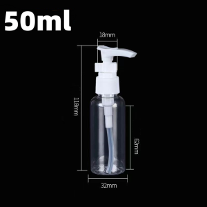 【30pcs】50ml/100ml Portable Lotion Shampoo Organizer Pump Bottle Transparent Travel Storage Bottle Soap Dispenser Cosmetic Container