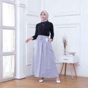 FARASKA - ROK PANJANG CARGO SKIRT WANITA JUMBO TERBARU