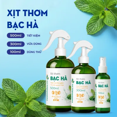 Xịt Khử Mùi Vệ Sinh Phòng Tập Gym VUATINHDAU 100ml/300ml/500ml Vệ Sinh Thảm Yoga Khử Mùi