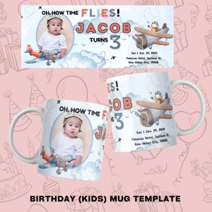 * 1 PC MUG WITH BOX BIRTHDAY KIDS FOR BOYS MUGS DESIGN 11oz with BOX SOUVINER MUG #3