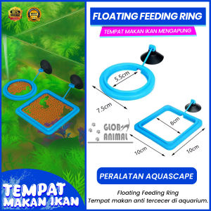 FLOATING FEEDING RING tempat makan ikan aquarium pelet mengapung
