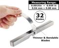 Feeler Gauge 32pcs distance gauge feeler valve teaching feeler 0.04-0.88 mm gap dimension Gap Measurment Tool Measuring Instrument  Metric Imperial. 