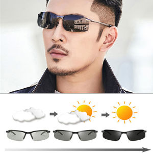 Niome Men Fashion Polarized Color Changing Sunglasses Day And Night Vision Driving Photochromic Eyeglass Anti Radiation Glasses For Men
