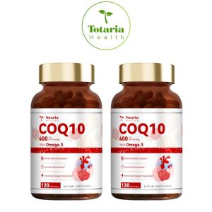 Totaria Nutritional Supplement Coq10 with -3 Enhanced Absorption Vegan 120s