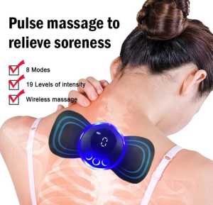EMS MINI MASSEGE Alat Pijat Leher Serbaguna Alat Pijat Original Mini Mudah Dipakai