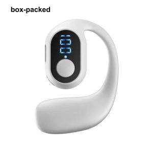 Single ear Earbuds Open Wearable Stereo wireless Bluetooth earphones with mic Digital display