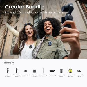 Insta360 Luna Ultra 8K Dual Lens Gimbal Vlog Camera (Black / White) (Standard / Creator Bundle)