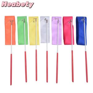 Heabety 2m Professional Gym Ribbons Dance Ribbon Rhythmic Art Gymnastic Ballet Streamer