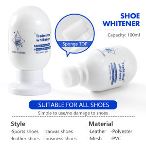 100ml White Shoe Cleaner Whitener Cleaning Magic Shoes Powder Yellow Edge Whitening Sneakers Brush
