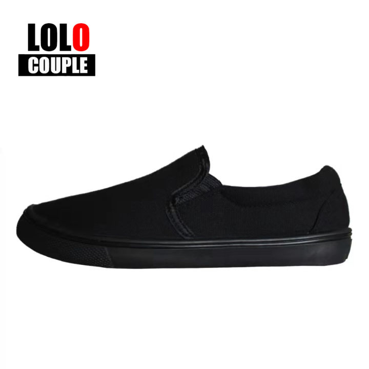 LOLO slip on couple shoes for women sale korean fashion canvas