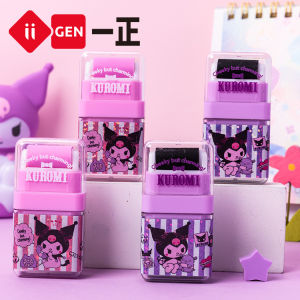 2 In1 Sanrio Cute Kuromi Cinnamoroll Roller Colorful Rectangle Eraser Rubber Students Stationery Kids Gifts School Office Correction Supplies eraser 1pc random