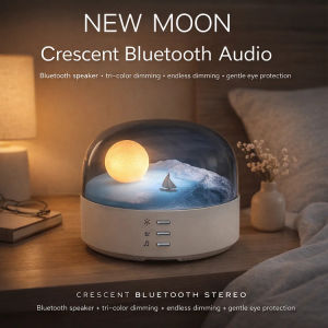 Rechargeable Bluetooth Speaker Night Light for Bedroom Eye-Caring Ambient Light Wireless Dimming Table Lamp