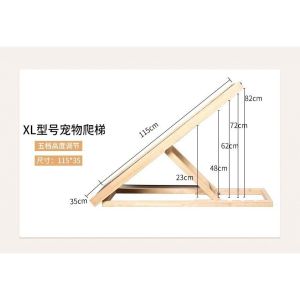 Stok saya cepat ShippingDog ramp/ ramp kayu Dog Ramp Folding Ramps Portable Climbing Ladder untuk Indoor katil laras Non Slip Couch Cat Ramp tangga binatang tahan lama mudah alih N