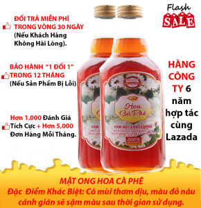 [ Mã giảm 100k có hạn ] Mật ong nguyên chất hoa cà phê bộ 2 chai thủy tinh 1 lít ( mỗi chai 500ml)- CAM KẾT CHẤT LƯỢNG - GIAN HÀNG CHÍNH HÃNG
