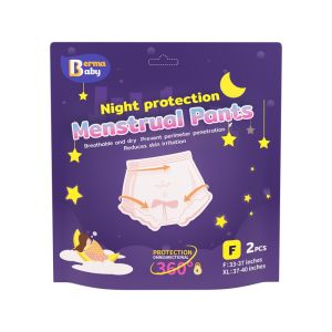 2/5 Pcs Menstrual Pants Overnight Ultra Thin Sanitary Napkin Menstrual Panty Healthy Feminine